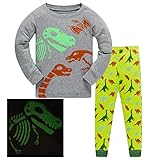 Bambini e Ragazzi Pigiama per Ragazzi Dinosauro Pigiama da Notte Pigiami Due Pez