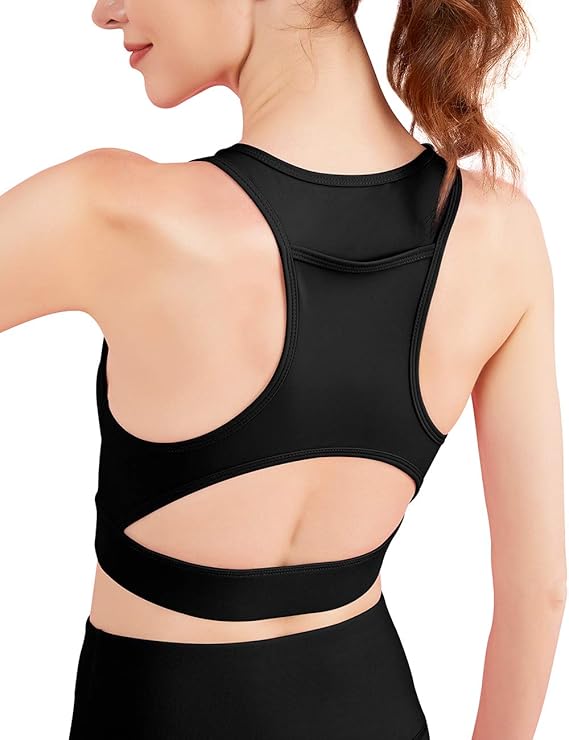 high neck yoga bra