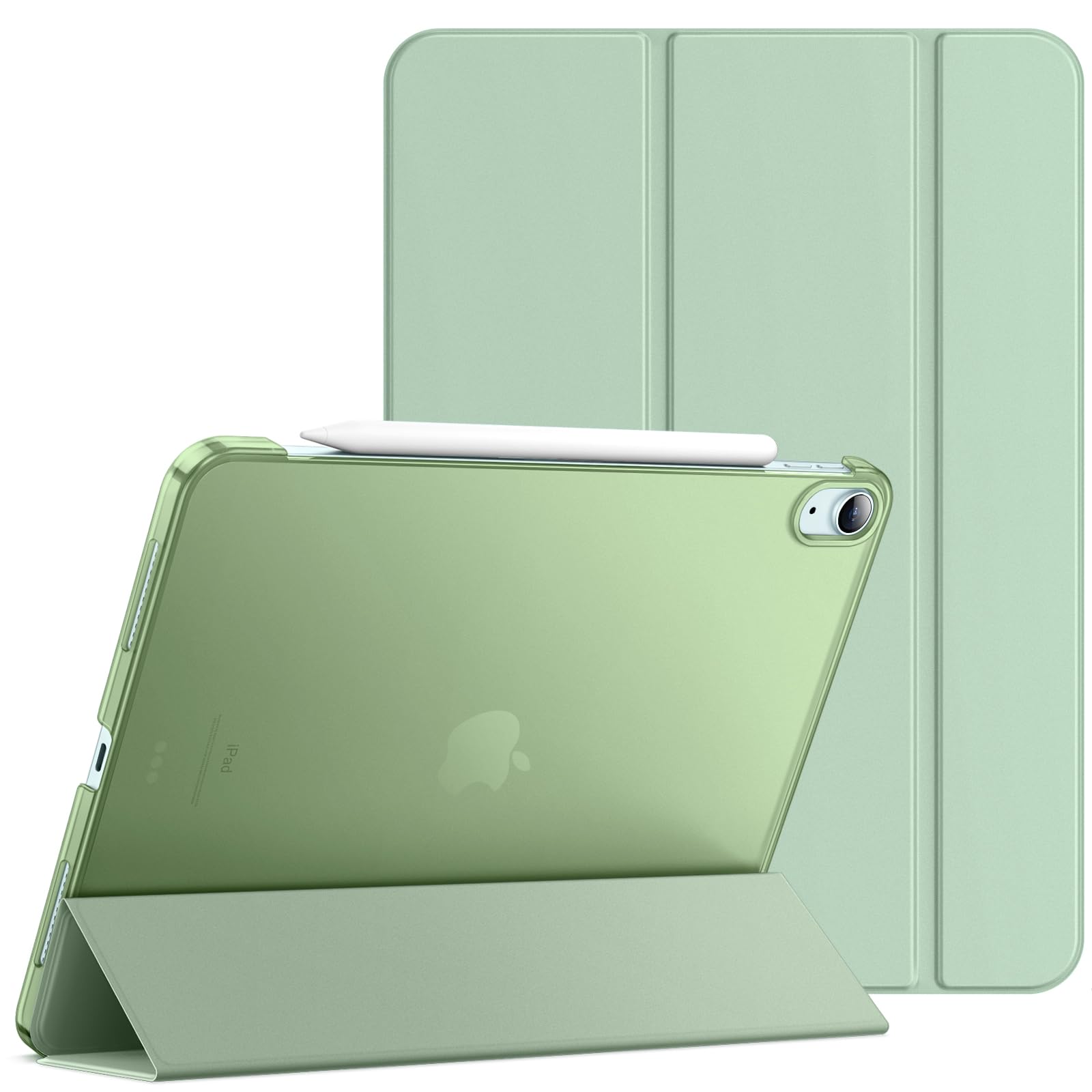 Photo 1 of JETech Case ONLY for iPad Air 11-Inch M4/M3/M2 (2026/2025/2024), iPad Air 5/4 (2022/2020 5th/4th Generation 10.9-Inch), Slim Stand Hard Back Shell Cover with Auto Wake/Sleep (Green)