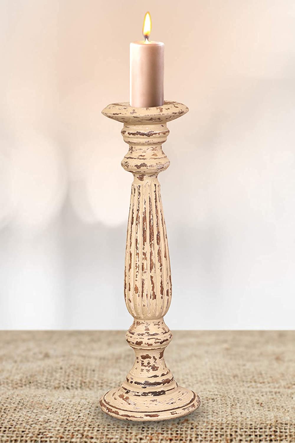 Buy 7 Trees Wood Candle Holder Dining Table Candle Stand Couple Table