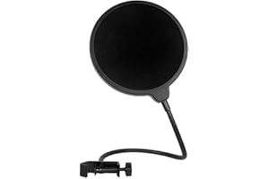 Dragonpad pop filter Studio Microphone Mic Wind Screen Pop Filter Swivel Mount 360 Flexible Gooseneck Holder (P0-8YD0-USDU)