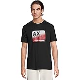 Armani Exchange Mens Grid Box Ax 1991 Badge Tee