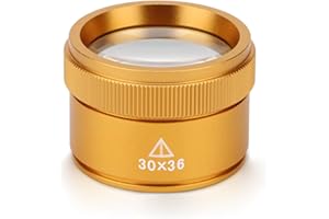 KOPARNEED Jewelers Loupe Handheld 30X Pocket Loop Magnifier Jewelry Identification Magnifier Jewelry Magnifying Glass for Gems Stamps Antiques Plants