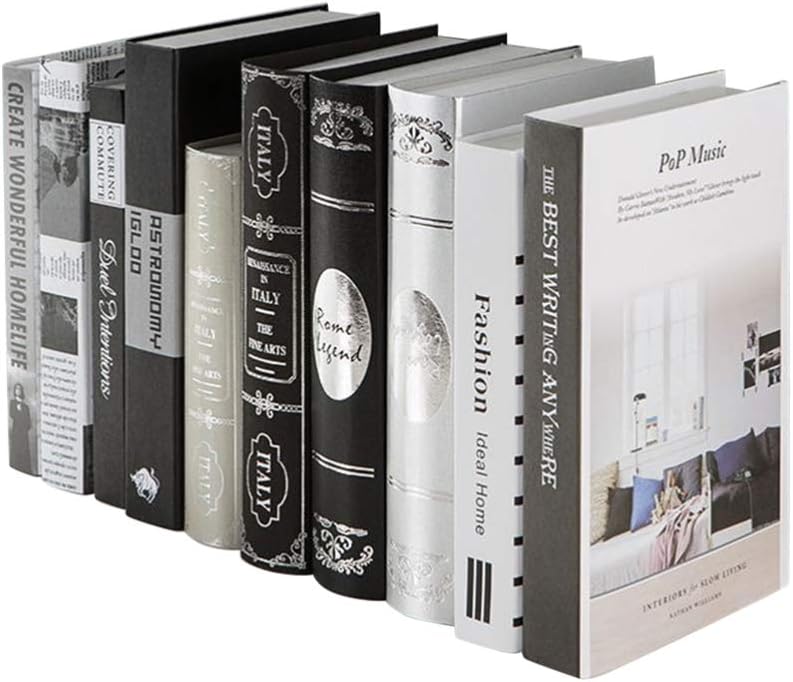 Random Pattern Healifty Decorative Books Faux Books Fill A Bookshelf Stack Home Bookshelf Diaplay Home Shelf Library Home Office Decoration Decorative Bookends Home Decor Urbytus Com