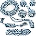 Friends Forever Chewers Play Dog Rope Toy for Medium Dogs and Puppy, Teething, Tug War - Tough Dog Toys Set 7-Piece Assortment, Blue