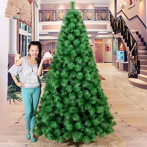 IAS Artificial Pine Christmas Tree Metal Stand Decorative Items,6Ft,Green