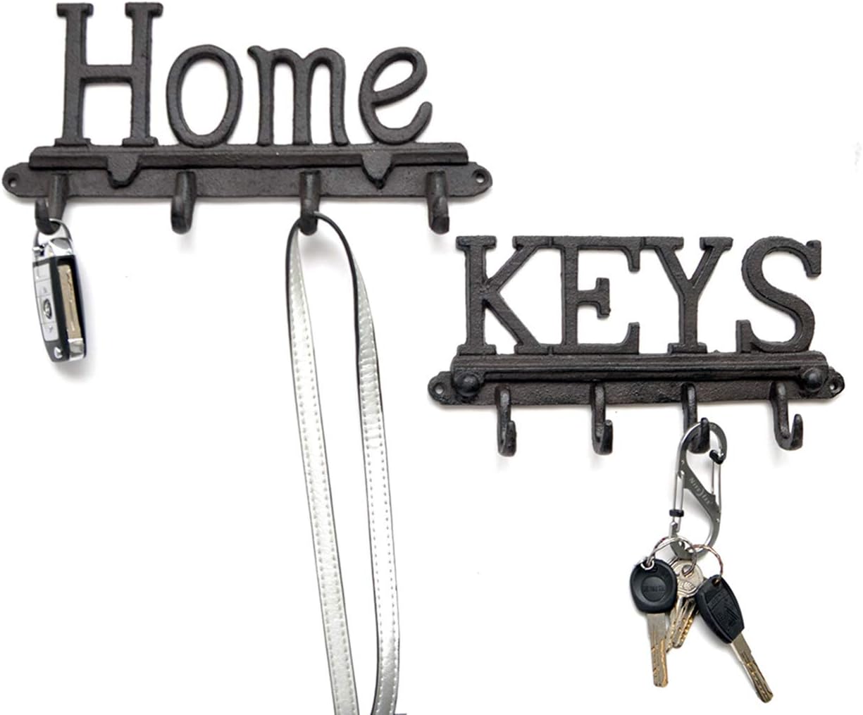 ADhook Perchero Vintage Toallero con 4 Ganchos Montado en la ...