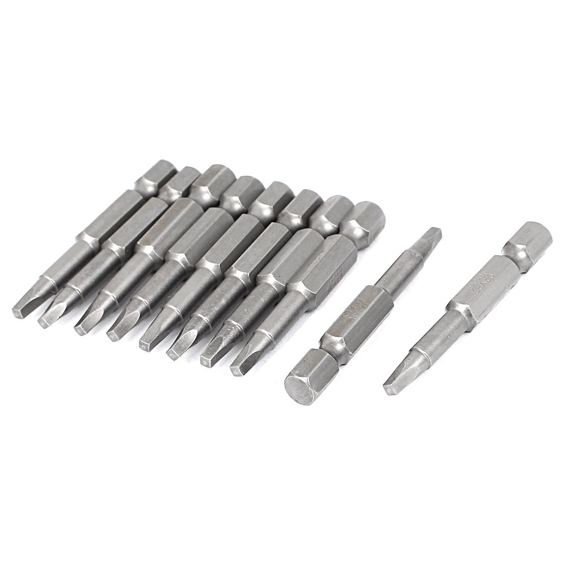 Sourcingmap 1/4inch Hex Shank S1 Magnetic Square Screwdriver Bits 10pcs