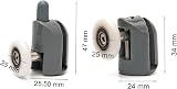 DTXLX 8 Pcs Shower Door Rollers 25mm Stainless Steel Sliding Wheel Replacement view 2