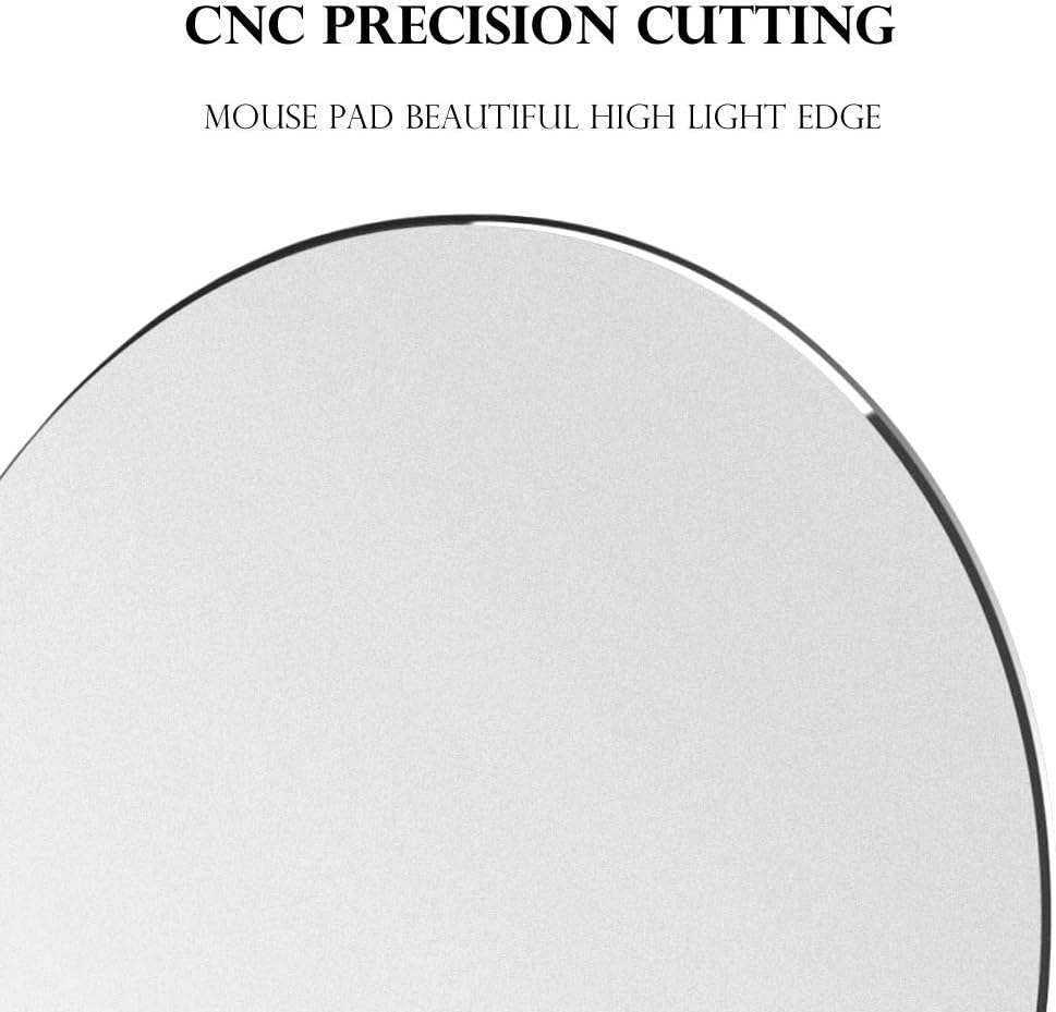 ProElife Premium Aluminum Metal Mouse Pad Mat Round Mice Pad for Magic