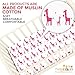 1 Soft & Breathable Fitted Baby Crib Sheets For Better Sleep. Premium, Durable Muslin Cotton Toddlers Sheets in Cute Colors For Girls. A Perfect Baby Shower Gift.