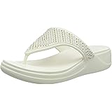Crocs Women's Monterey Embellished Wedge Flip Sandal