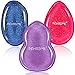 BONTIME Silicone Makeup Sponge - Washable 2-in-1 Makeup Blender for Liquid or Powder Foundation,BB Cream,Concealer,No Waste of Foundation at All (Set of 3 Shapes)