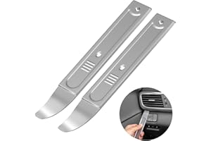 YAORIK 4140 Pry Tool, Sheet Metal Pry Bar for Panels and Trim, Auto Trim Remove Pry Tool 22 Ga, Pocket Mini Pry Tool Remove Auto Trim, Door Panel, Interior and Exterior Parts, 2 Pack
