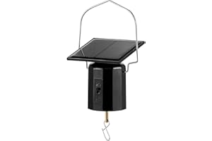 CNCJ Solar Powered Wind Spinner Motor, Mobile Rotating Motor, Small Automatic Turner for Wind Chimes, Hanging Garden Spinners, Hanging Display Art Ornaments for Outdoor