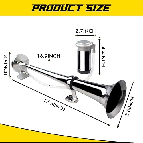 150dB Super Loud Air Horn For Trucks & Motorcycles - 12V Universal Vehicle Horn