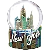 Skyline New York City Snow Globe Souvenir Figurine 80mm (4.5 Inches Tall) from NYC Snow Globes Collection