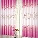 Pannow Butterfly Flowers Printed Semi-Blackout Curtains with Hooks Girls Room Curtain Panels for Bedroom Living Room Kids Room or Nursery Window Drapes - 39