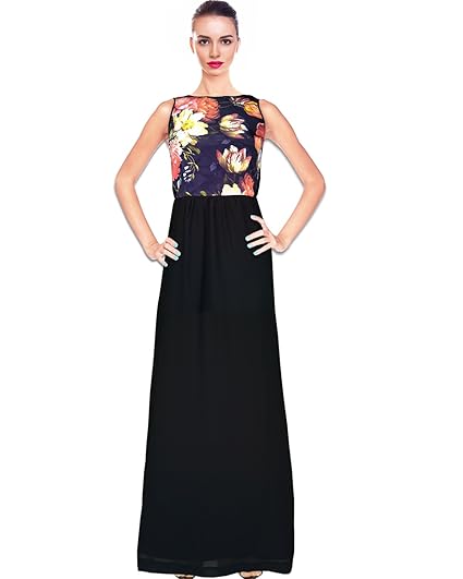 plain black maxi dress