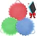 Silicone Sponge, Kaptron™ Pack of 3 Silicone Scrubber, Dish Scrubber, Food Grade Anti bacterial Kitchen Dishwashing Sponge Non Stick Dish Brush Scrub with Bonus Scouring Pad Sponge -Multipupose Use