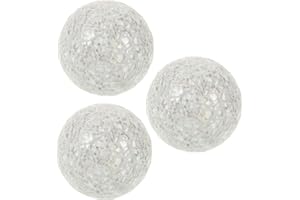 TIDTALEO 3pcs Mosaic Glass Sphere Decorative Balls for Home Ornament Table Centerpiece Bowl Fillers Stylish