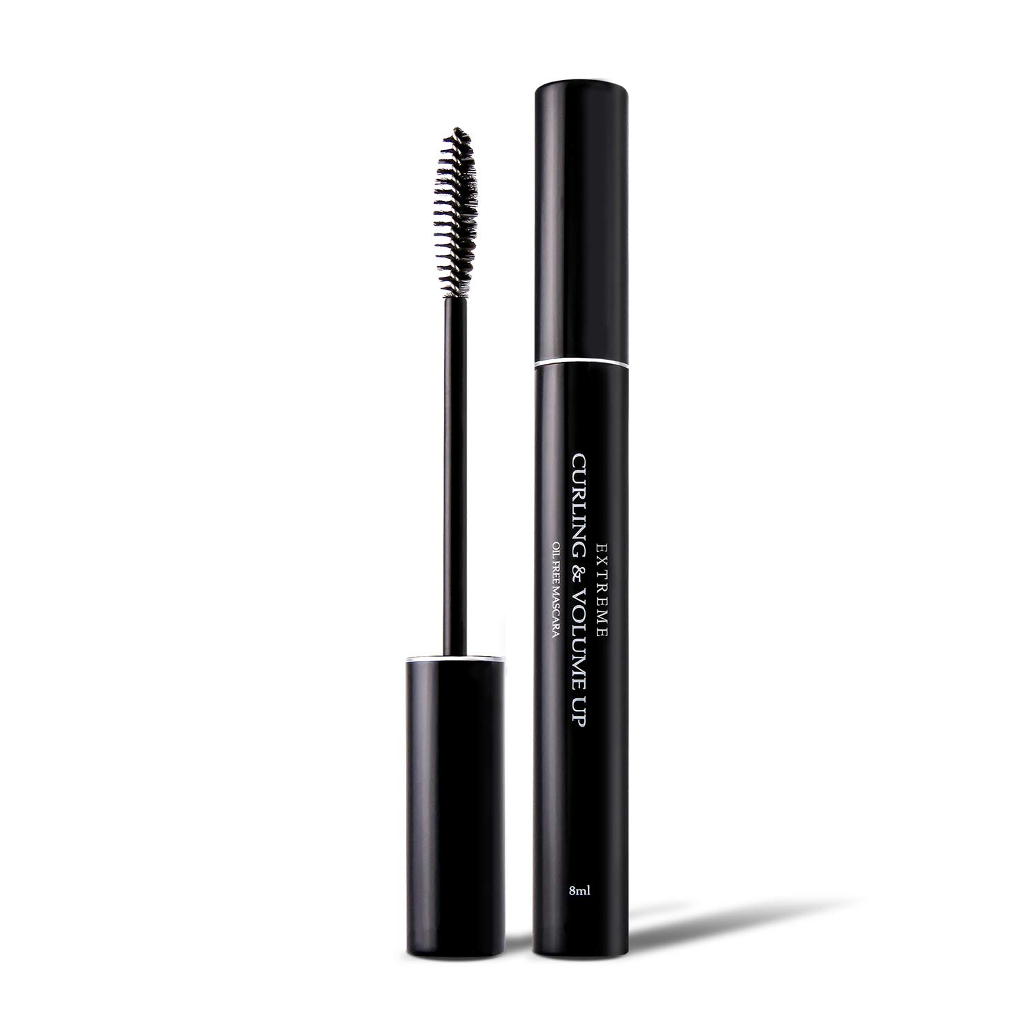 Dlux Pro EXTREME ESSENTIAL & VOLUME UP Mascara (8ml/0.27fl oz) / Water Resistant Mascara / Black Color / Fiber Lash Mascara / Long-Lasting / 2-in-1 Boosts Lash Protect + volumizing / Made in Korea (Curling & Vol up)