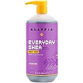 Alaffia - EveryDay Shea Body Wash, Naturally Helps Moisturize and Cleanse without Stripping Natural Oils with Shea Butter, Neem, and Coconut Oil, Fair Trade, Lavender, 32 Fl Oz
