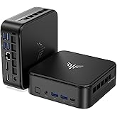 KAMRUI E3B Mini PC with AMD Ryzen 7 5700U (Beat 5500U, up to 4.3GHz), 16GB DDR4 512GB M.2 SSD Mini Computer, Mini Gaming PC with USB Type-C Supports Triple 4K Display, WiFi 6, BT 5.2