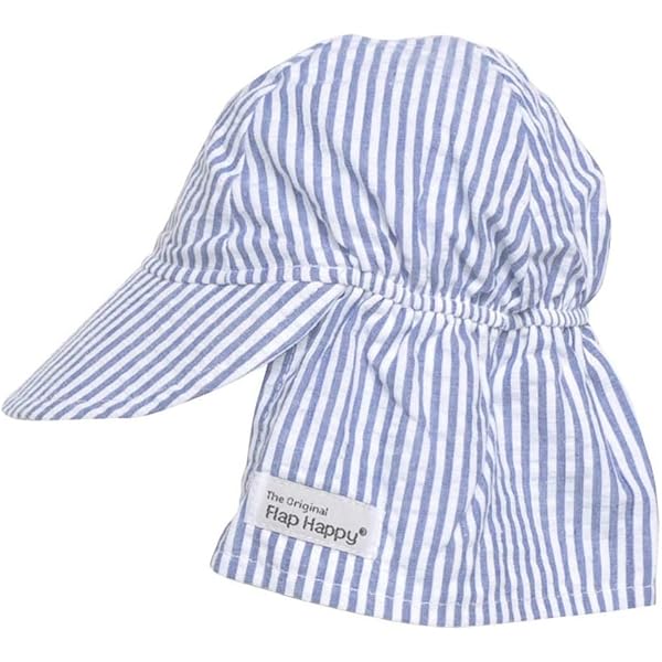 thumbnail image 2 of Baby Sun Hat With Neck Flap - UPF 50+ UV Protection In Chambray Medium 2 of 12