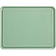 KitchenAid Classic Plastic Cutting Board with Perimeter Trench and Non Slip Edges, Dishwasher Safe, 11 inch x 14 inch, Green