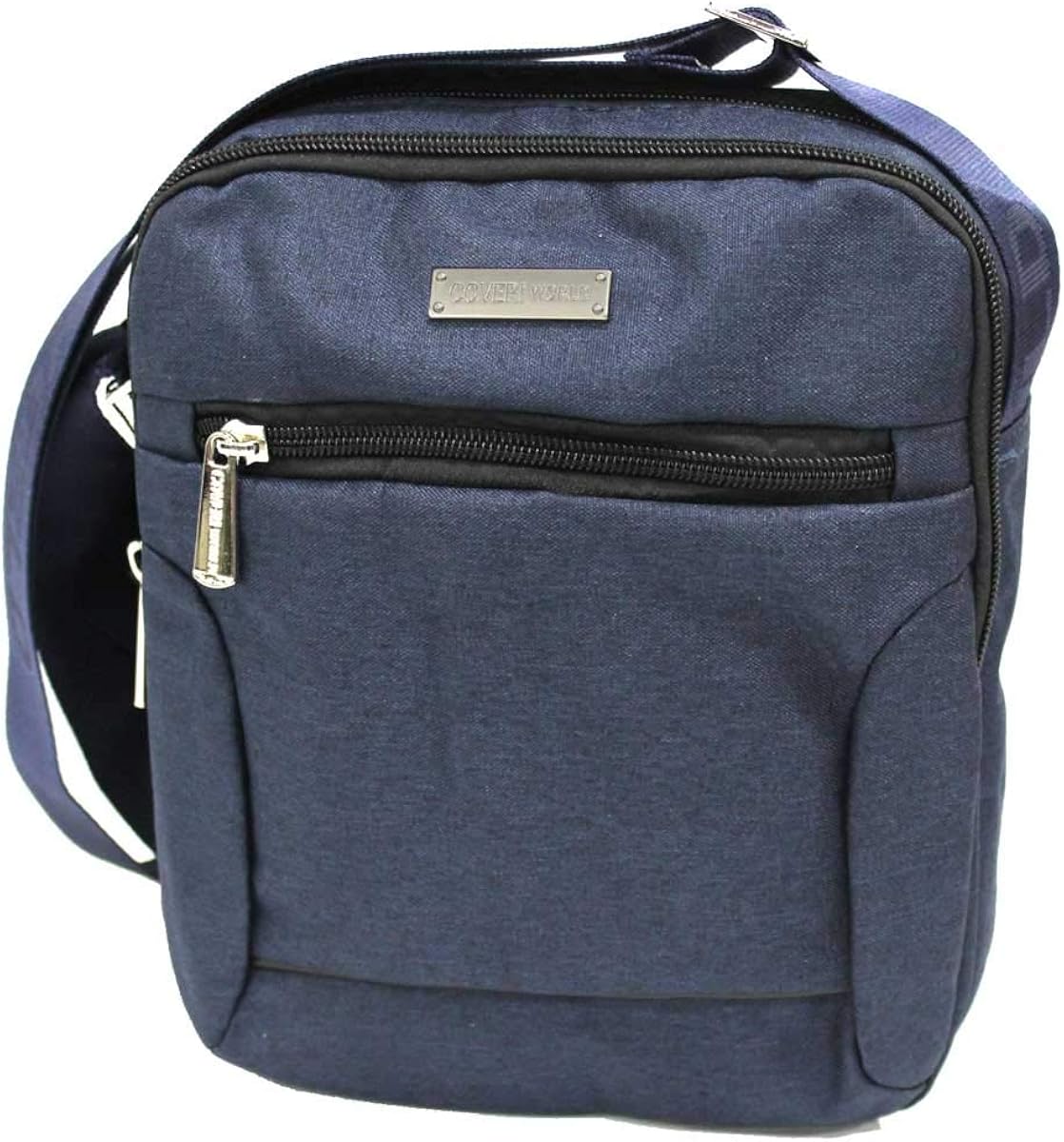 COVERI WORLD Borsello uomo tracolla media bandoliera monospalla multitasche  poliestere blu Uomo urban-earth.co.uk