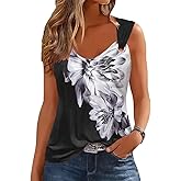 ETCYY Tank Tops for Women 2026 Trendy Summer V Neck Sleeveless T Shirts Spring Clothes Casual Loose Blouses