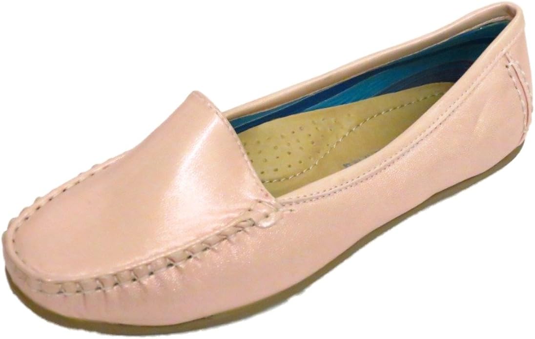 ladies pink slip on shoes
