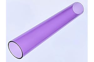 BEST ACRYLICS 2" OD x 1 3/4" ID x 24" Long Clear Purple Translucent Acrylic Plexiglass Lucite Tube - 2 Inch Diameter