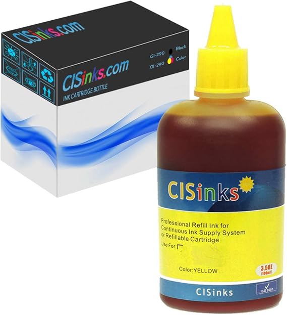 Amazon.com: Yellow 100mL Refill Ink Bottle Compatible for Canon PGI-280 / CLI-281 XL PIXMA 