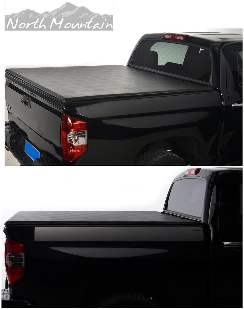 VioGi Black Vinyl Clamp On Soft Lock & Roll-up Top Mount Tonneau Cover Assembly w/Rails+Mounting Hardware Fit 99-06 Toyota Tundra Access/Extended Cab Pickup 6.2ft Fleetside Bed