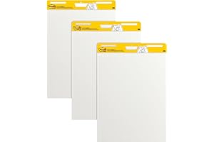 Post-it Super Sticky Wall Easel Pad, 25" x 30", 20 Sheets/Pad, 3 Pads/Pack (559VAD20 3PK)