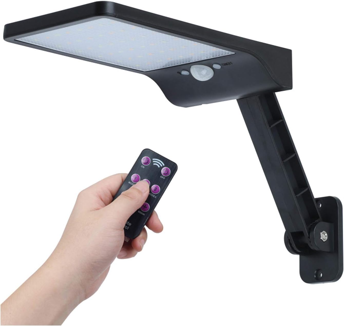 Suneng Power Solar Gutter Lights Motion Sensor Remote Temperature