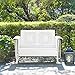 Crosley Furniture Bates Loveseat Glider - White