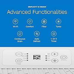 hOmeLabs 32 Pint Wi-Fi Dehumidifier for up to 4,500