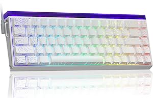 AULA Hero 68 HE 60% Gaming Keyboard Wired, Hall Effect Magnetic Switch Keyboard with 8K Hz Polling Rate, Side Printed PBT Keycaps, RGB Backlit Light Box, Customizable Web Software for PC/Mac Gamers