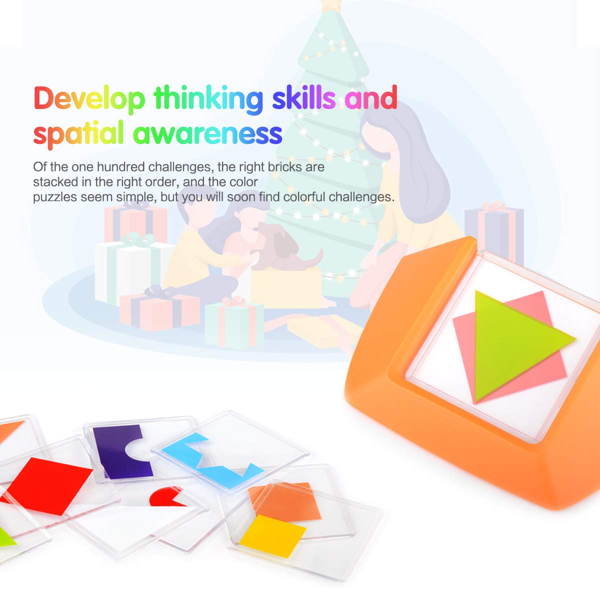 Color and Shape Puzzle Creative Pattern Logic Game Learn Logical Reasoning Skill Through Fun Gameplay for Age 3 to Adult
