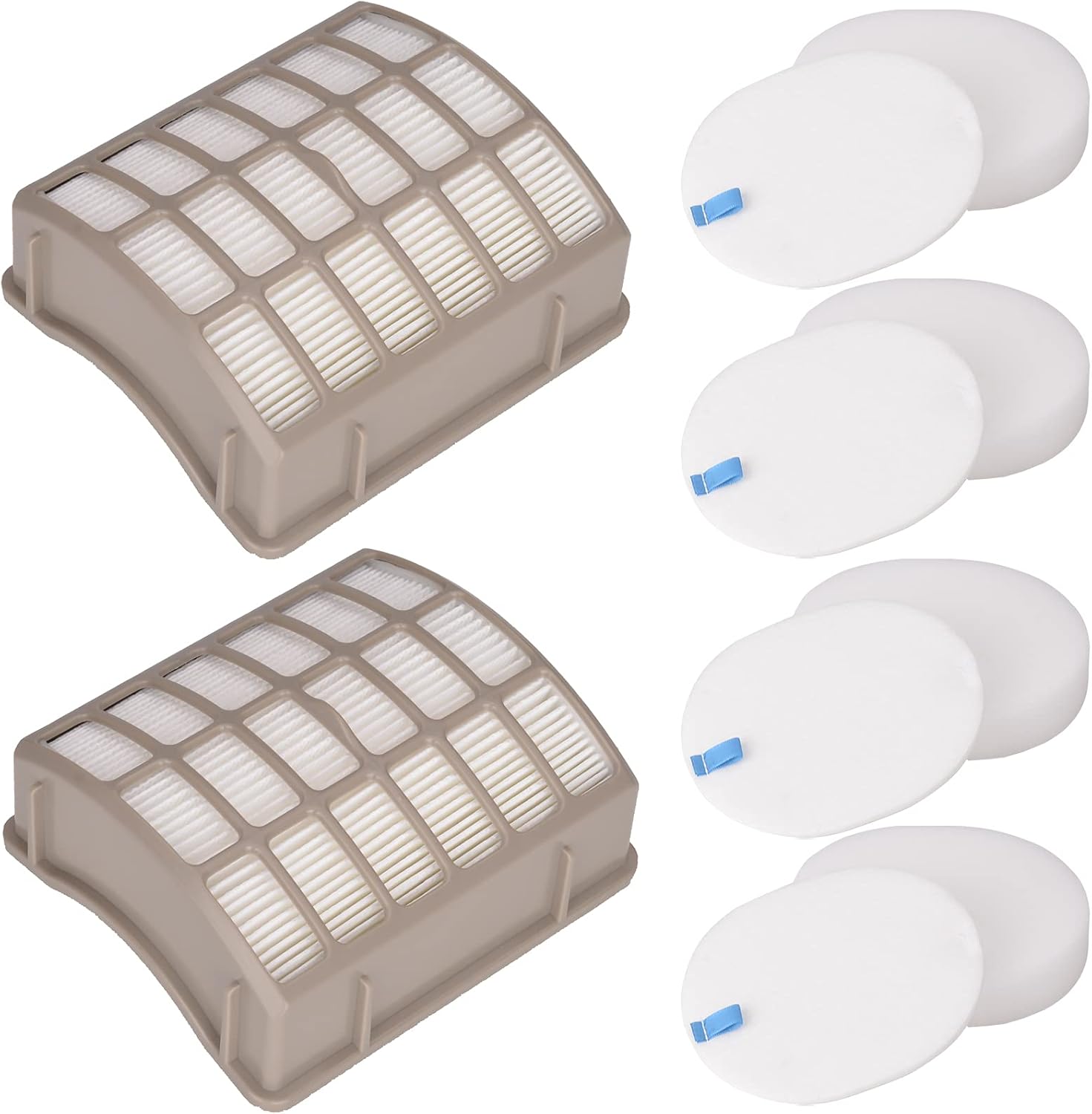 Laukowind 4 Foam Filters + 2 HEPA Filters Compatible for Shark Navigator Professional Upright Vacuums NV60, NV70 Shark Vacuum Filter, NV70 26, NV71, NV90, UV420, NV90 26, NV95, NV80, and NVC80C.: Appliances