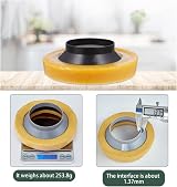 Angoily Toilet Seal Flange Ring Wax Bowl Gasket for Gas Odor Watertight Khaki view 5