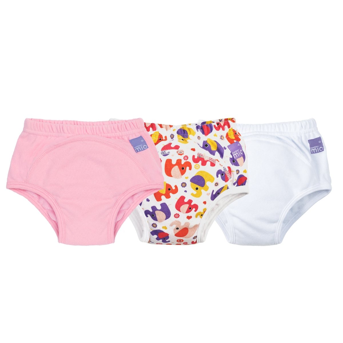 Bambino Mio, Potty Training Pants, Mixed Girl, Pink Elephant, 2-3 Years (3 Pack)
