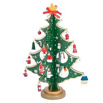 Joyfy Ceramic Christmas Tree, 7''/12'' Pink Mini Tabletop Xmas Tree With Extra Clear Top Star & Bulb, Christmas Decorations Indoor
