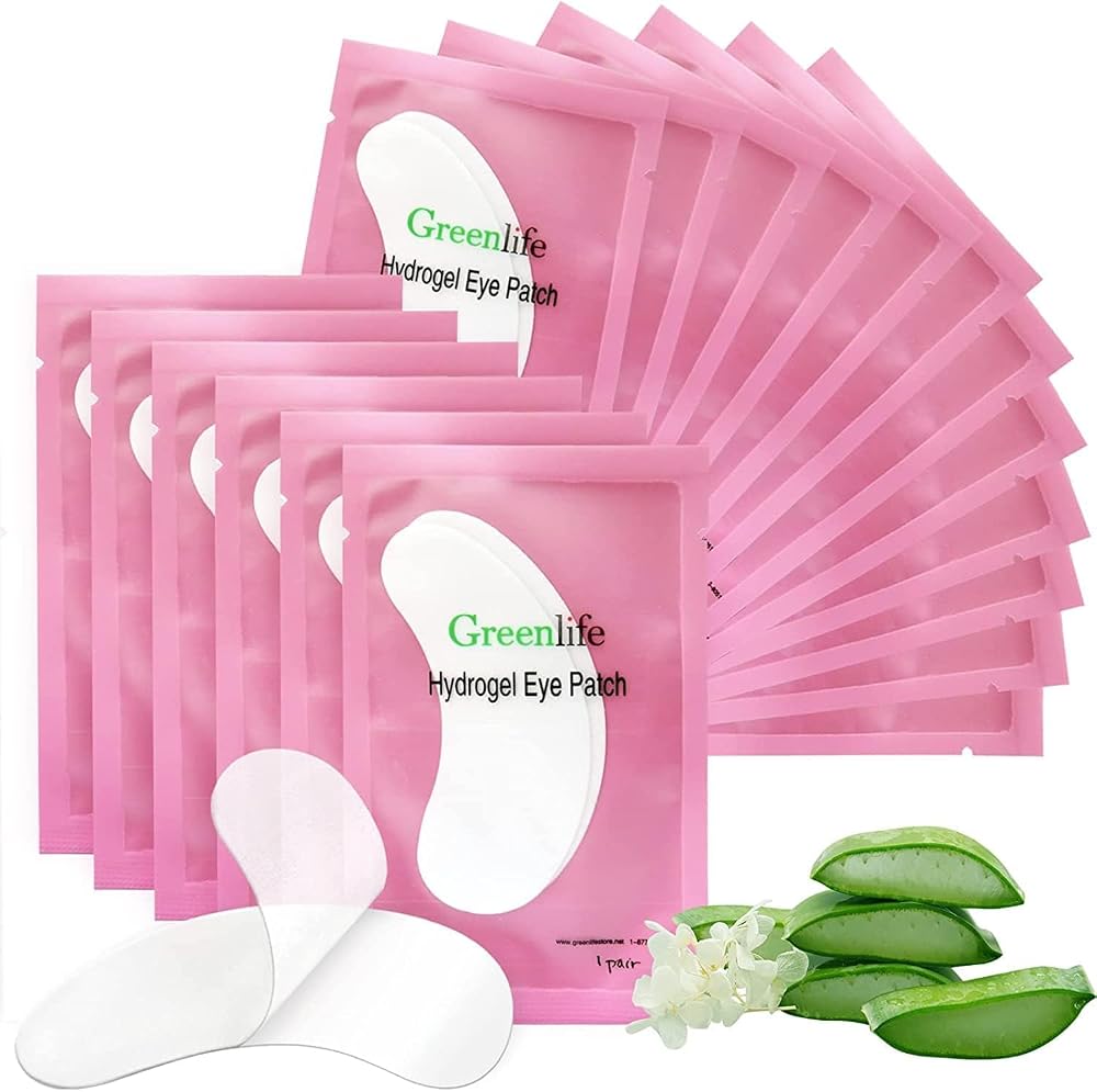 GreenLife 50 Pairs Eyelash Under Eye Gel Patches Collagen Pads