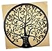 Bellaa 21925 Metal Wall Decor Tree of Life Circle Sign Living Room Outdoor Garden Rustic Art 24 inch