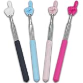 4 PCS Telescopic Pointer Stick - Retractable Teacher Pointer for Classroom, Extendable Reading Pointer for Kids, Bright Colored Presentation Pointers