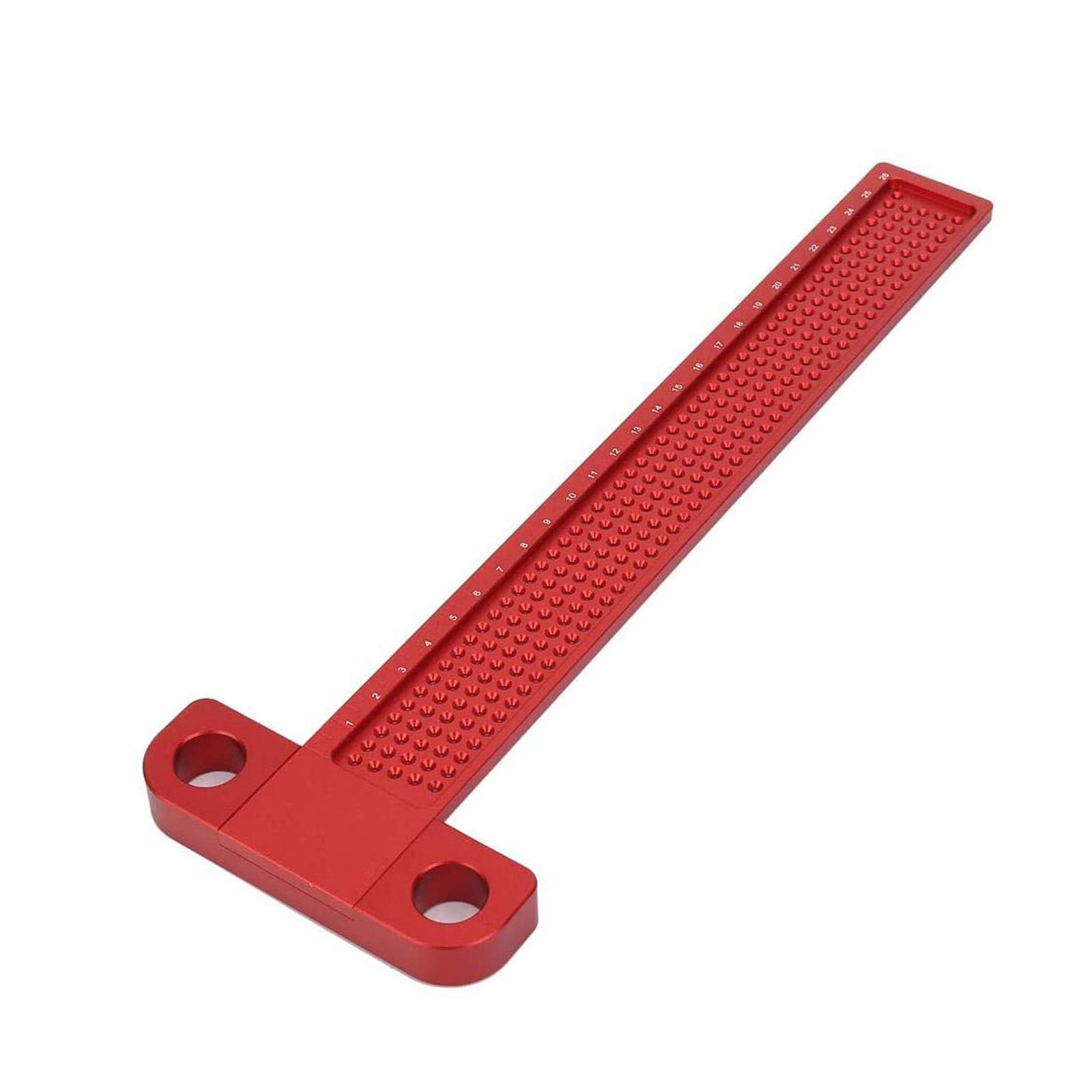 T Type Wood Measure Ruler, Square Ruler Aluminum Alloy Precision Woodworking Scriber Carpentry Marking Tool T-260